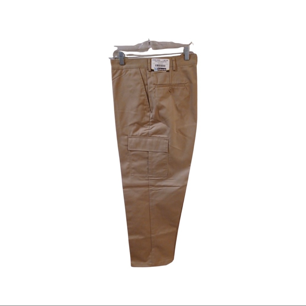 Edwards Brand Poly Cotton Woven Men’s Pants.Tan Color. Size 40 Waist 30 Length.
